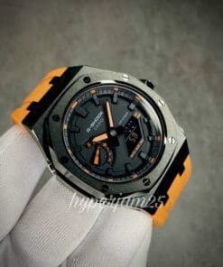 custom gshock ga2100 orange tmj casioak
