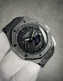 custom gshock ap casioak royaloak full black