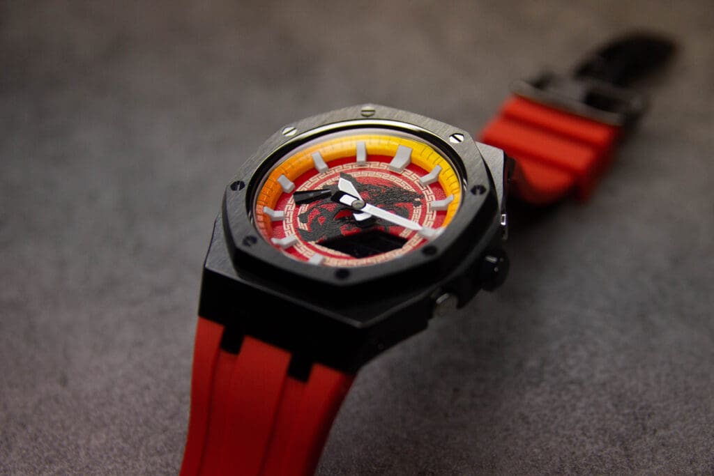 special custom gshock casioak ga2100 for cny dragon year